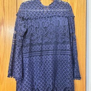 Amazon Women's Lace Dress - Navy Blue